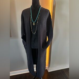 Dex Elegant Dark Purple Cardigan